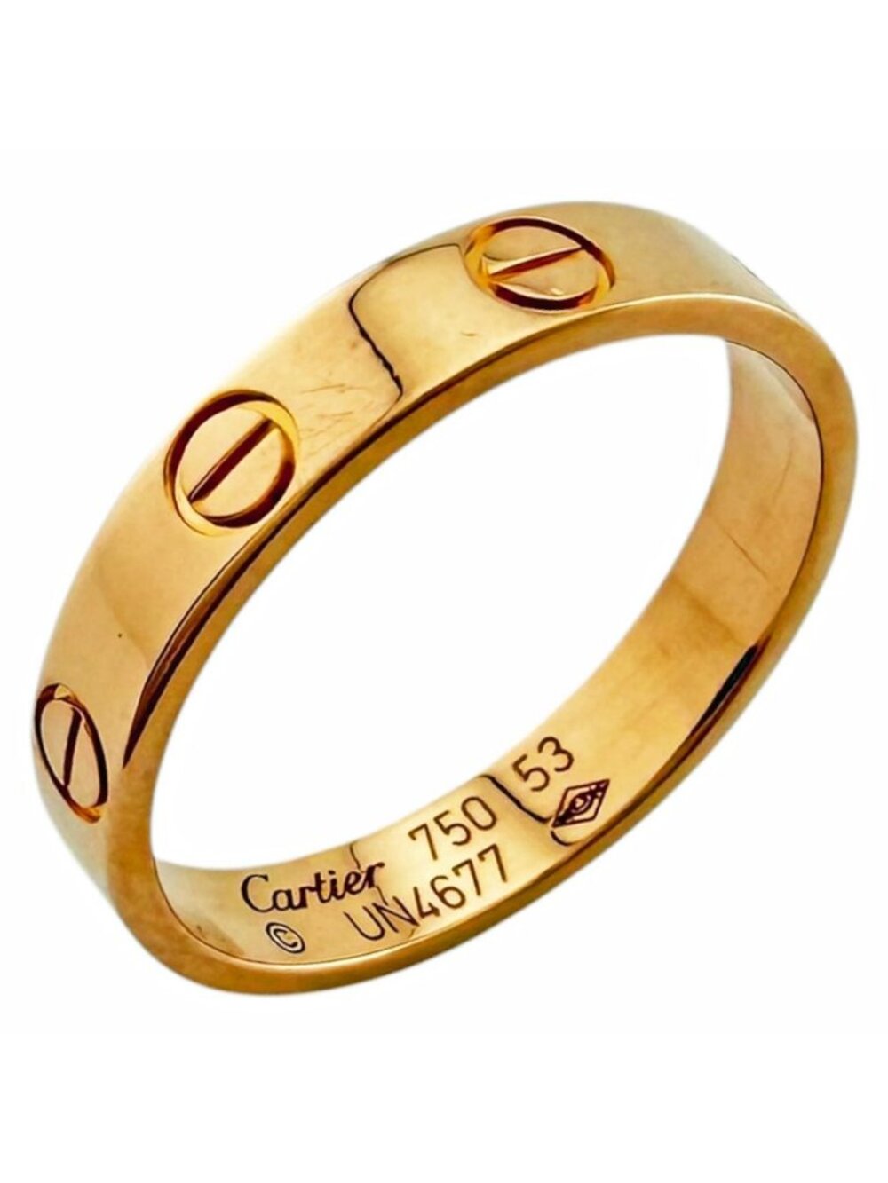 Cartier Mini Love Ring 18k Gold 18k Pink Vintage
